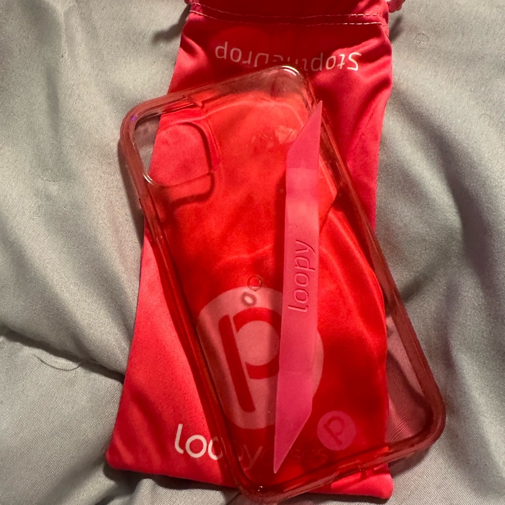 Loopy Clear neon pink - iPhone 11/Xr (6.1" Screen)